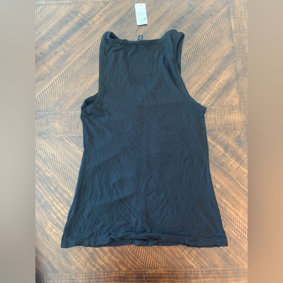 Ruched black tank. Size small. NWTs. - Picture 6 of 7
